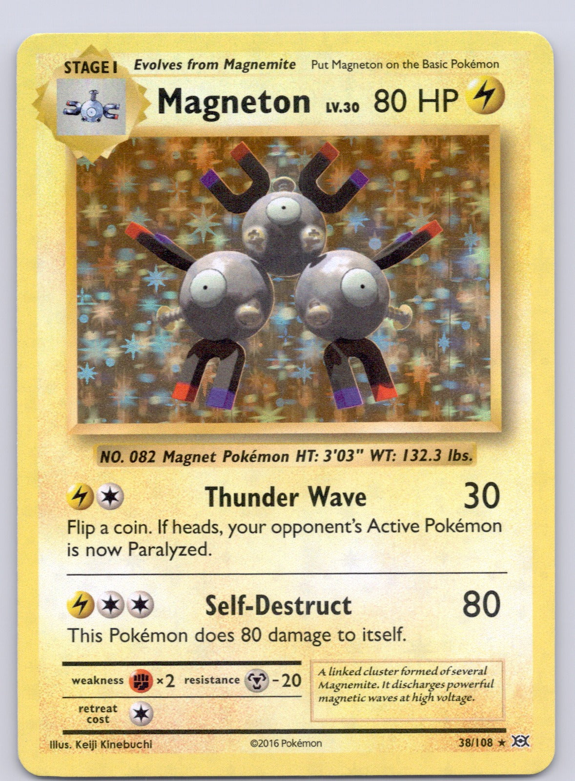 Magneton 38/108/EVO Holo Rare LP - XY - Evolutions