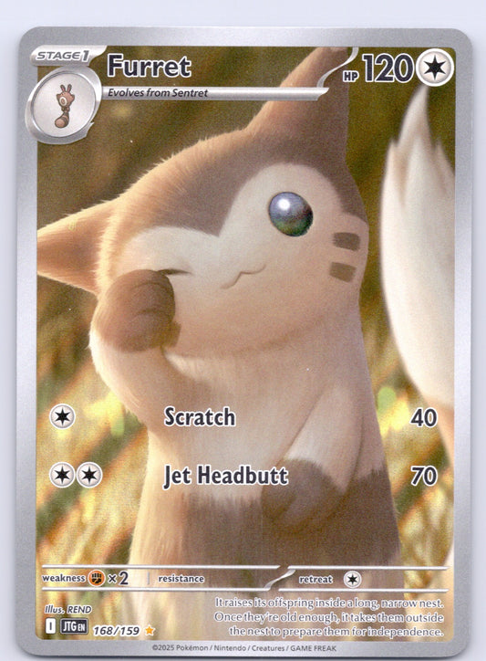 Furret 168/159/JTG Illustration Rare NM - SV09: Journey Together
