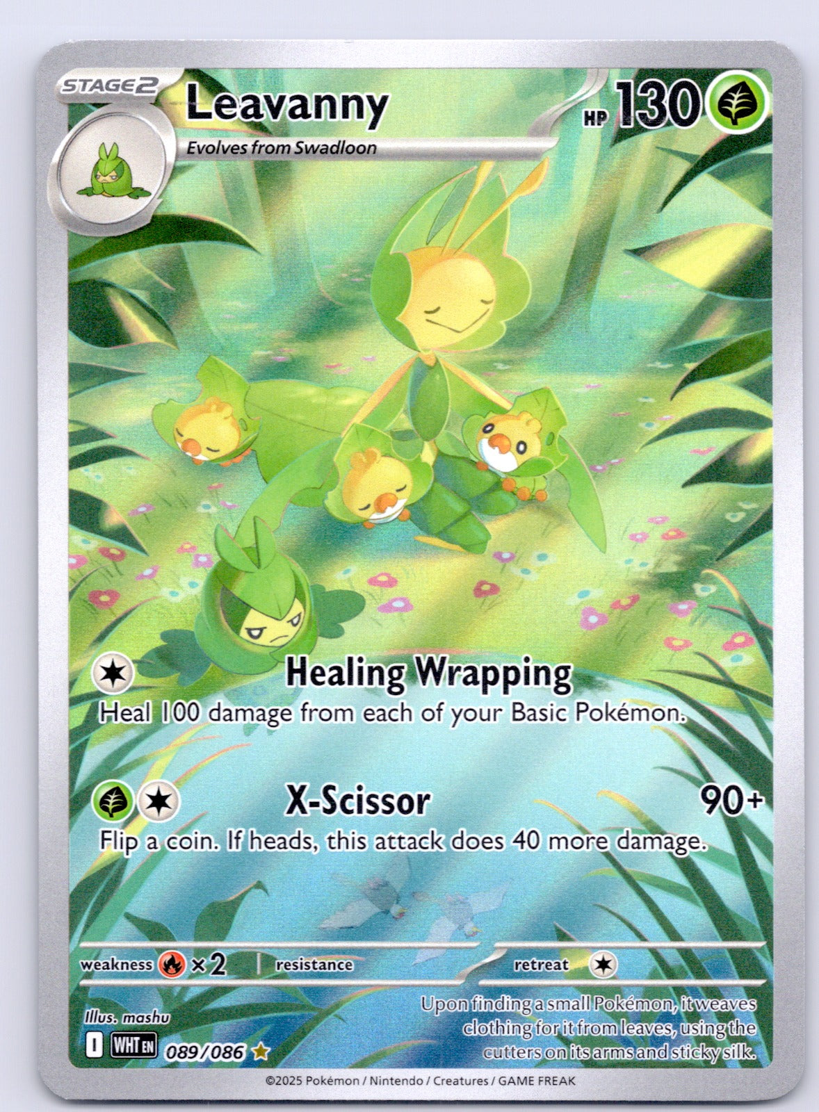 Leavanny 089/086/WHT Illustration Rare NM - SV: White Flare