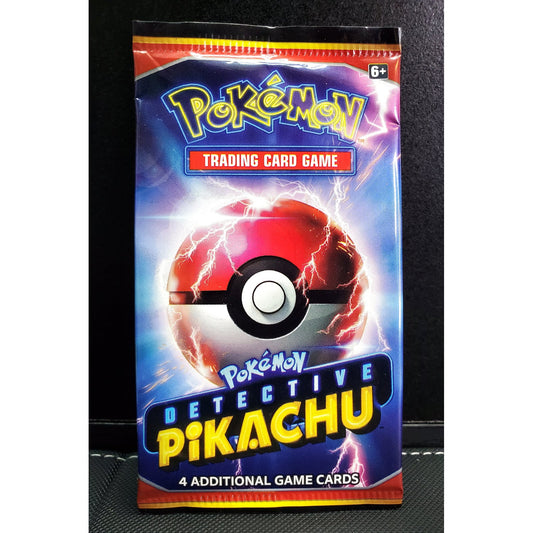 Detective Pikachu Booster Pack – 4 Cards – English – Factory Sealed - True Unicorn TCG, LLC