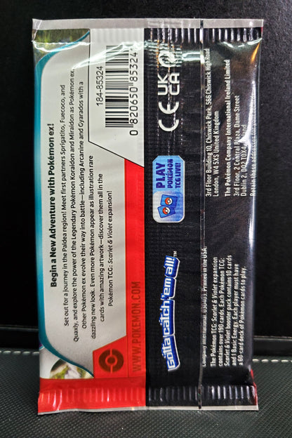 Scarlet & Violet Base Set Booster Pack – English – Factory Sealed