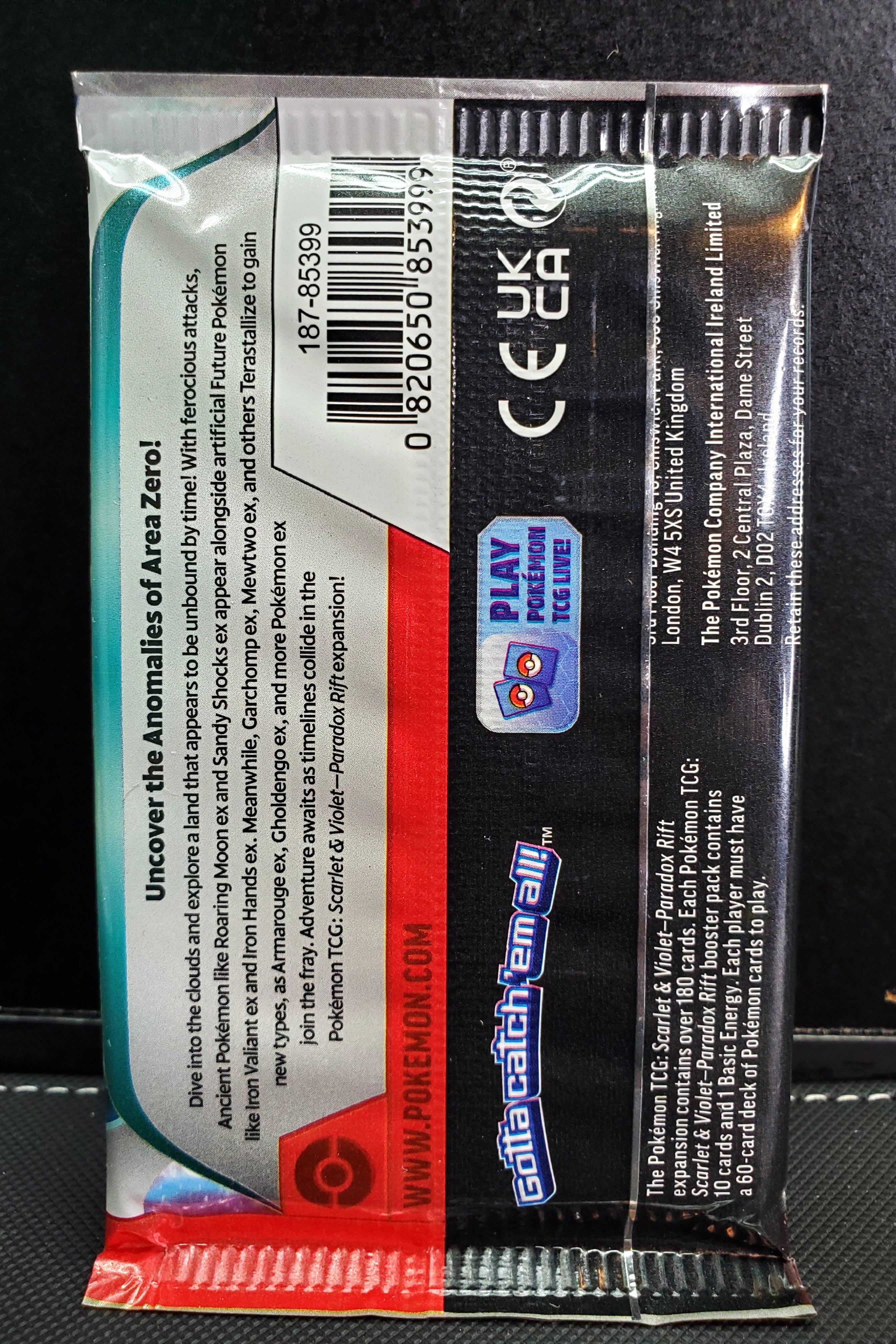 Pokemon TCG: Paradox Rift Booster Pack - Factory Sealed