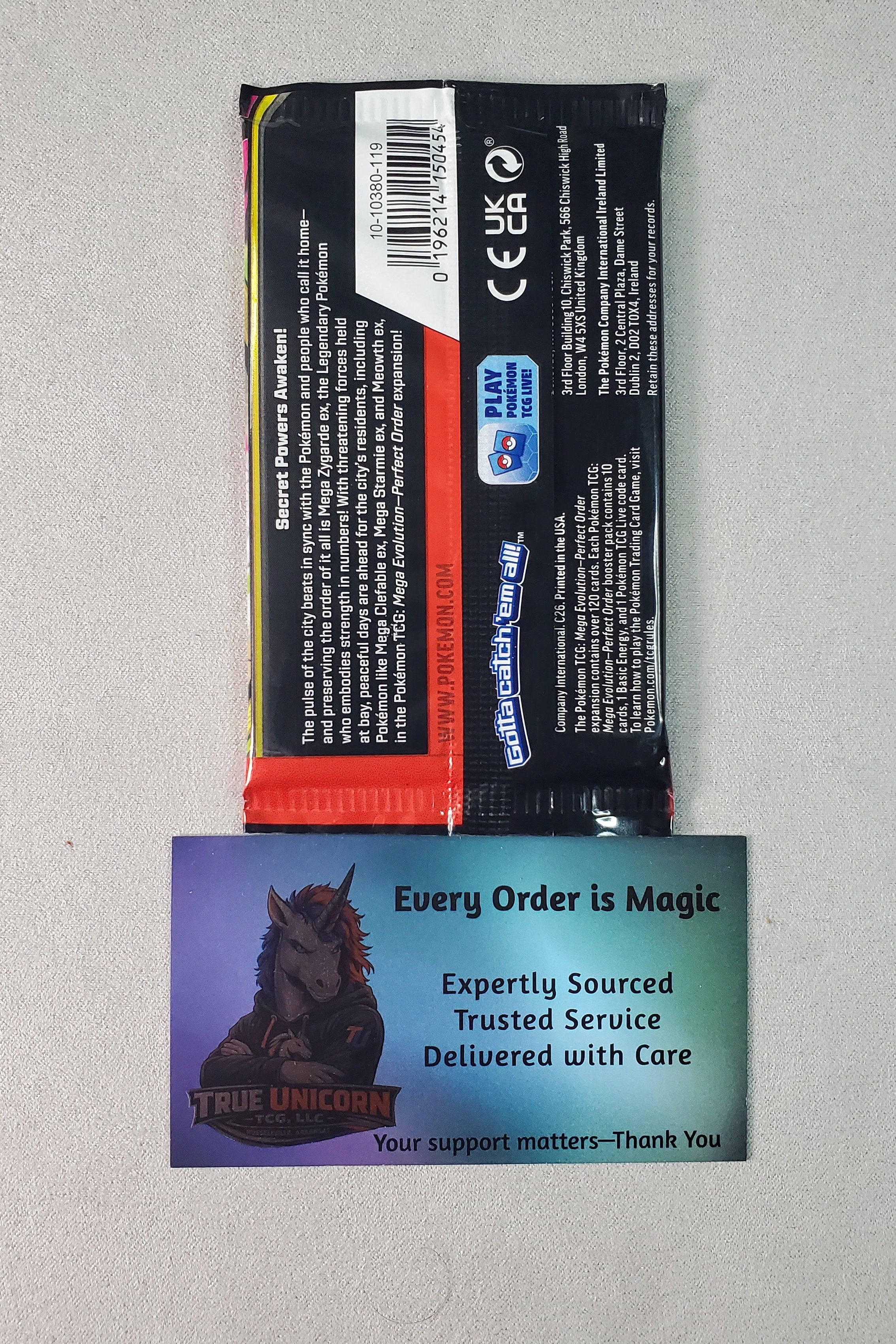 Pokémon TCG: Mega Evolution—Perfect Order Booster Pack – Factory Sealed