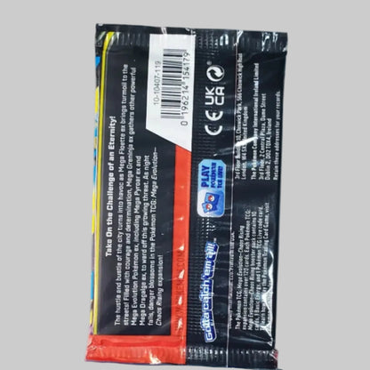 A sealed black product package with a barcode and small orange strip, placed above a printed card that reads 'Every Order is Magic' and 'True Unicorn,' on a light tabletop with a keyboard visible at the bottom.