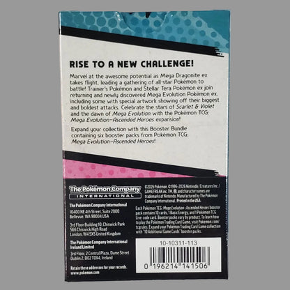 Ascended Heroes Booster Bundle – 6 Packs – English – Factory Sealed