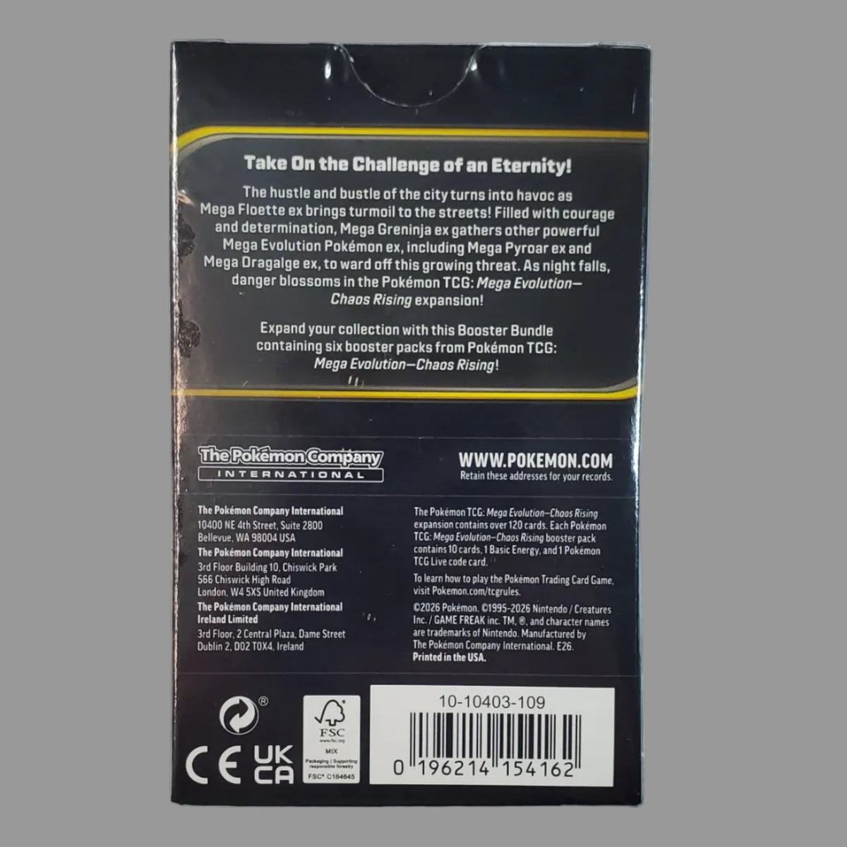 Chaos Rising Booster Bundle – 6 Packs – English – Factory Sealed