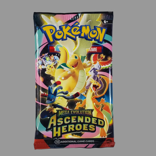 Ascended Heroes – Mega Evolution Series Booster Pack – English – Factory Sealed