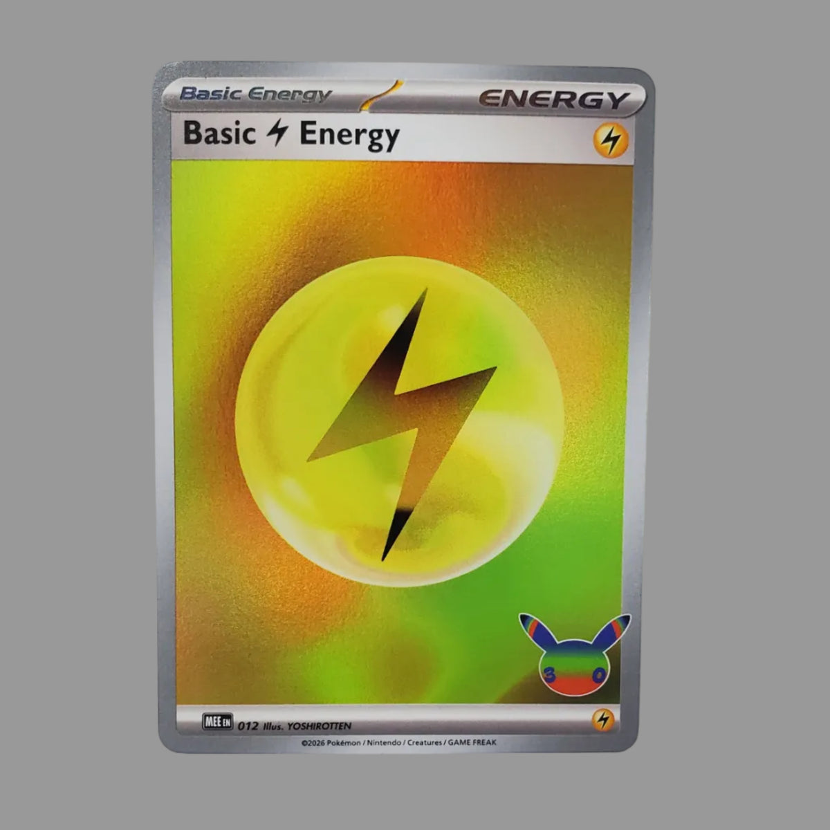 Basic Lightning Energy 012 - English Common Holo - MEE 30th Celebrations - Near mint (NM)