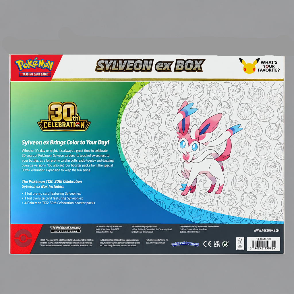 Pokemon Sylveon ex 30th Celebration box - Mega Evolution ME 30C - Factory  Sealed