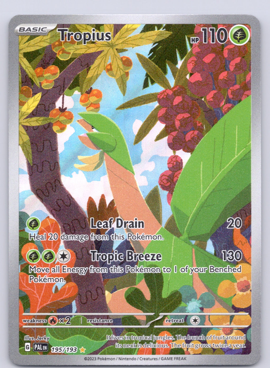 Tropius 195/193/PAL Illustration Rare NM - SV02: Paldea Evolved