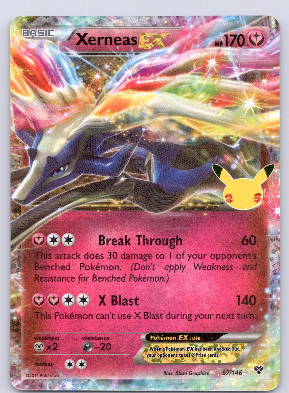 Xerneas EX 97/146/CCC Classic Collection NM - Celebrations: Classic Collection