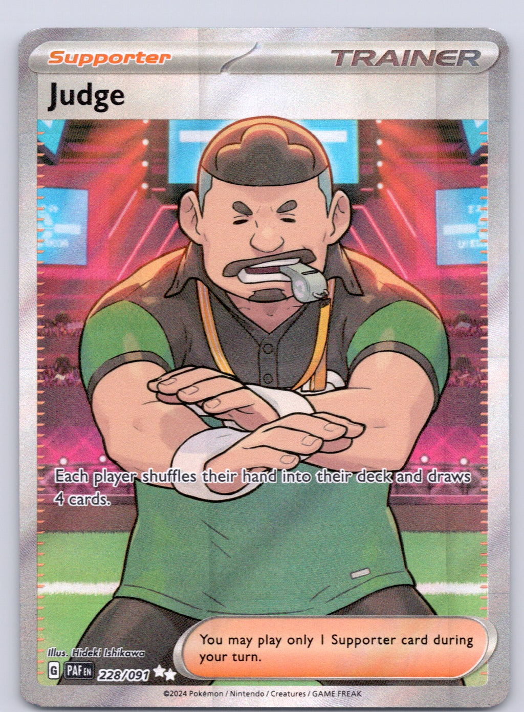 Judge 228/091/PAF Ultra Rare NM - SV: Paldean Fates