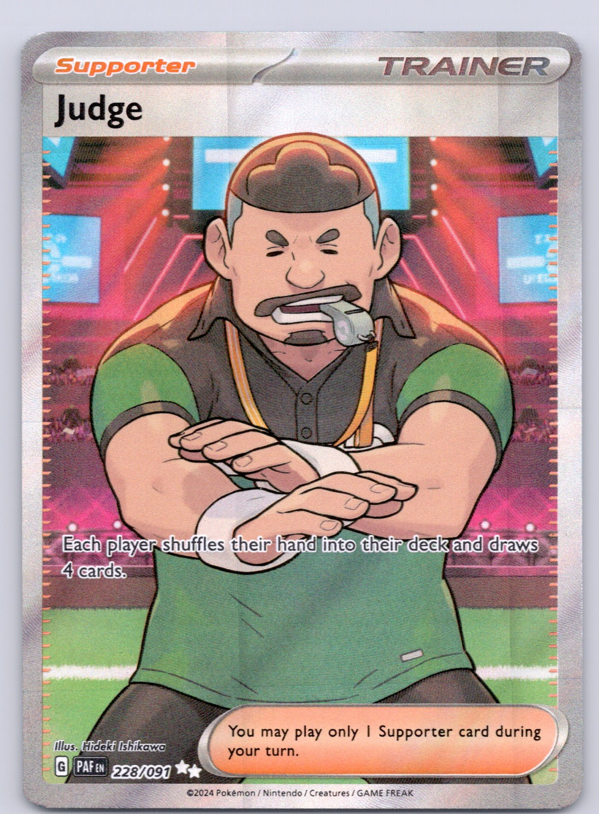 Judge 228/091/PAF Ultra Rare NM - SV: Paldean Fates