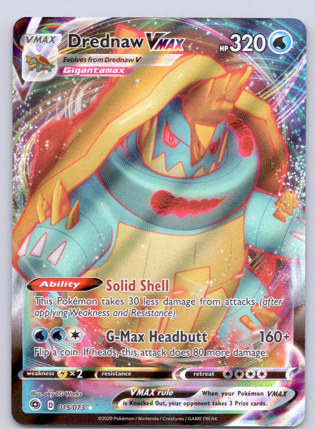 Drednaw VMAX 15/73/CHP Ultra Rare NM - Champion's Path