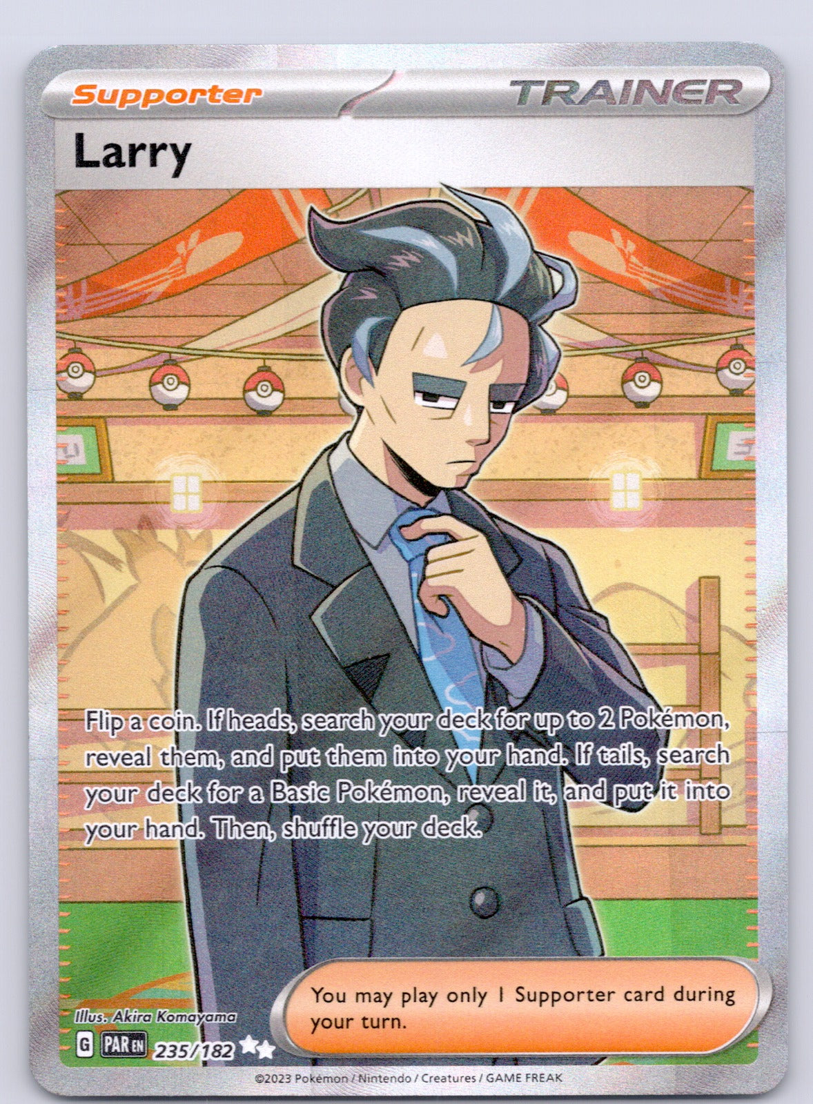 Larry 235/182/PAR Ultra Rare NM - SV04: Paradox Rift