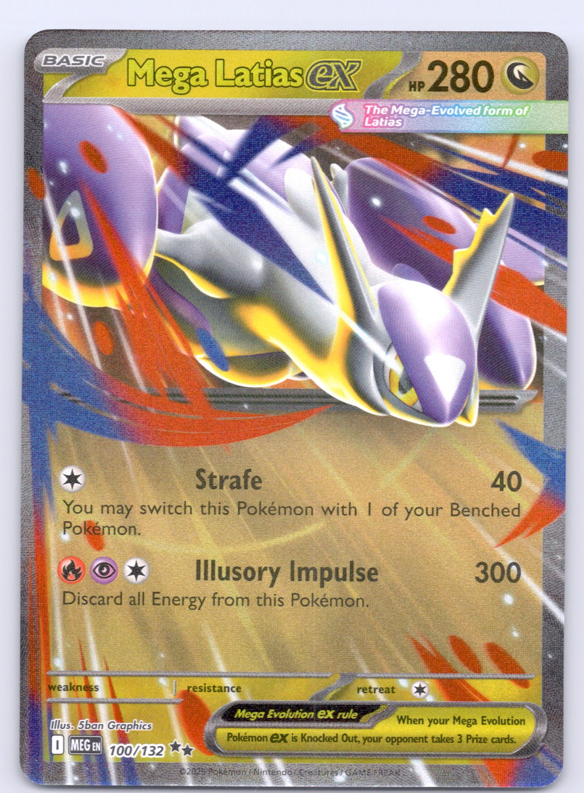 Mega Latias ex - 100/132/MEG Double Rare NM - ME01: Mega Evolution