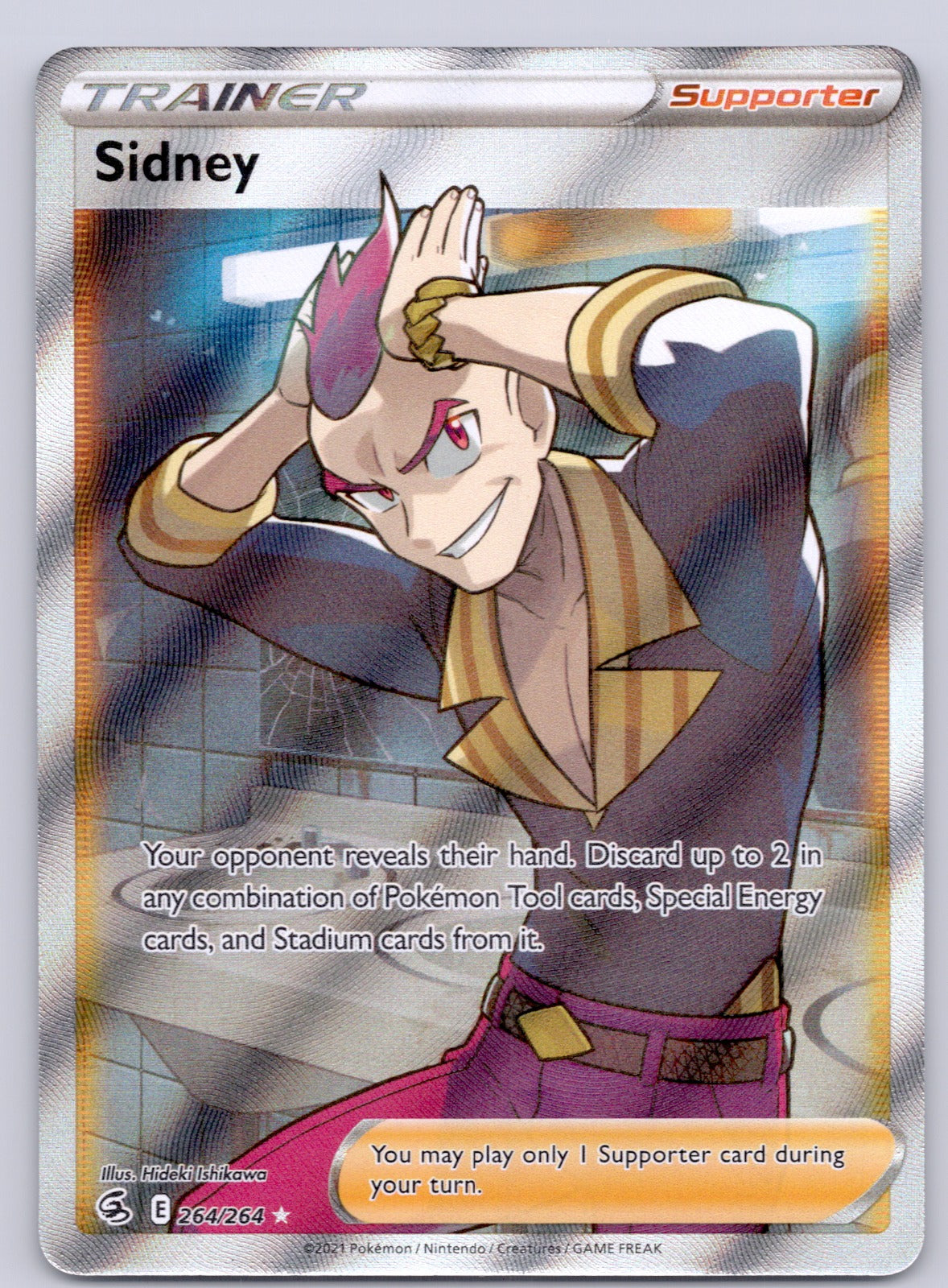 Sidney (Full Art) 264/264/SWSH08 Ultra Rare NM - SWSH08: Fusion Strike