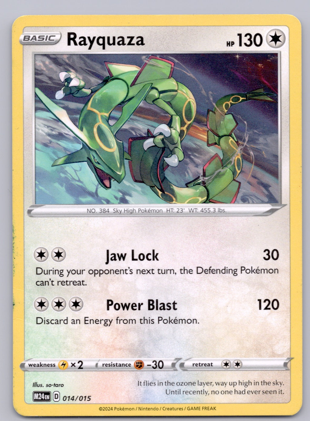 Rayquaza 014/015/M24 Promo NM - McDonald's Promos 2024