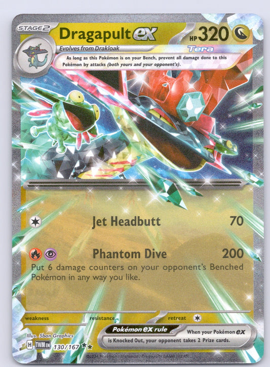 Dragapult ex - 130/167/TWM Double Rare NM - SV06: Twilight Masquerade – Pokémon TCG card