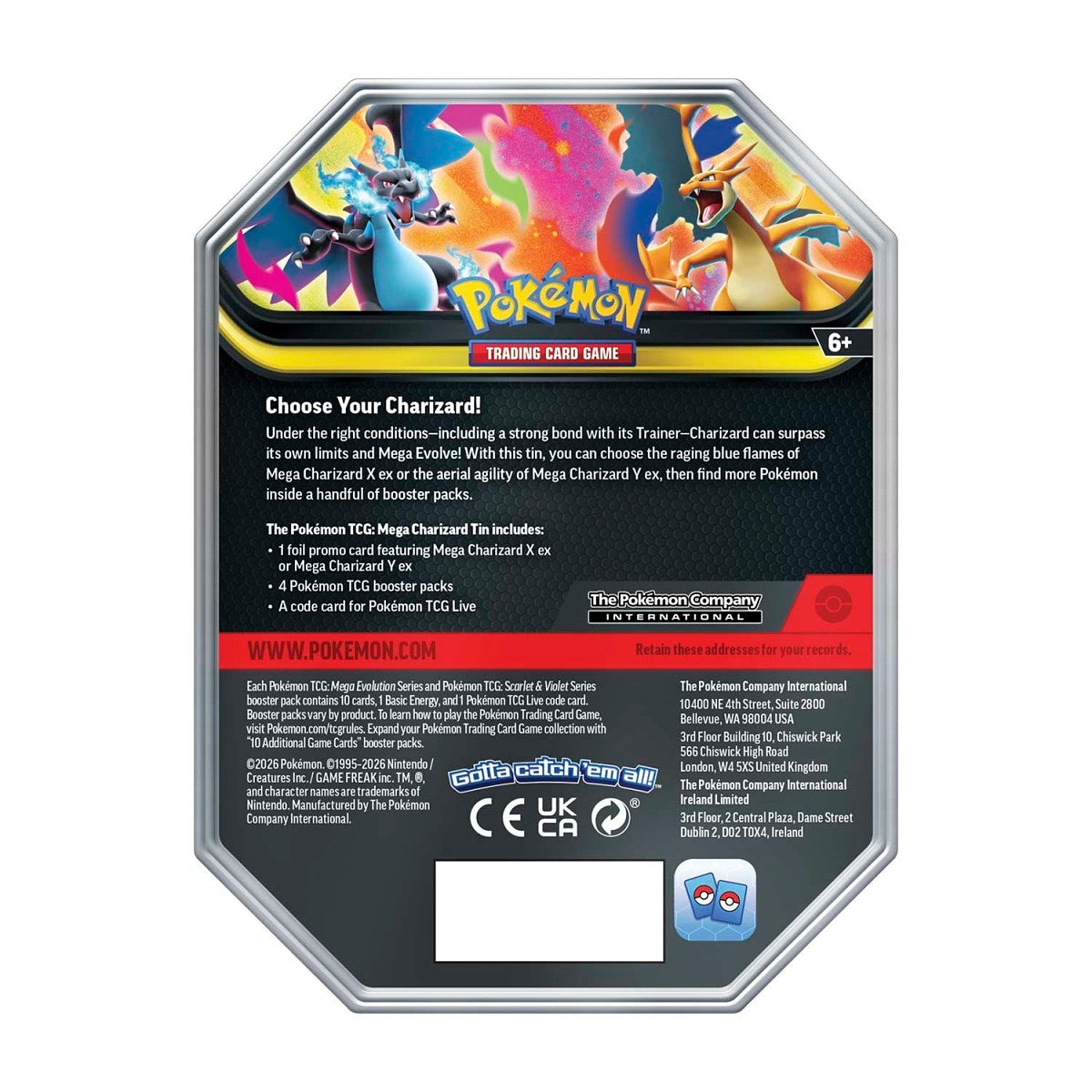 Mega Charizard Tin – Factory Sealed