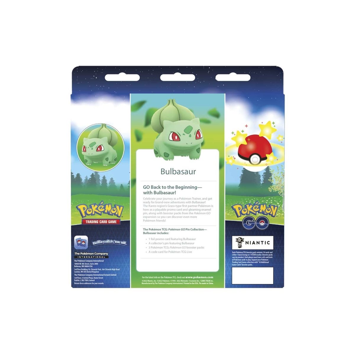 Pokémon GO Pin Collection – Bulbasaur – Factory Sealed