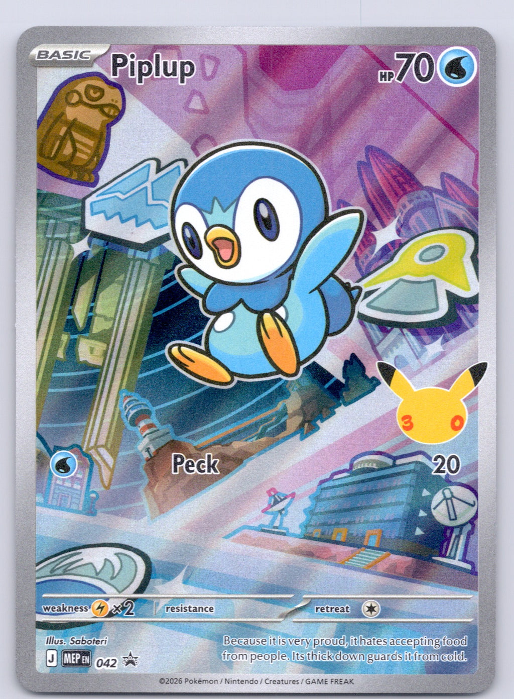Piplup 042/MEP Promo NM - ME: Mega Evolution Promo