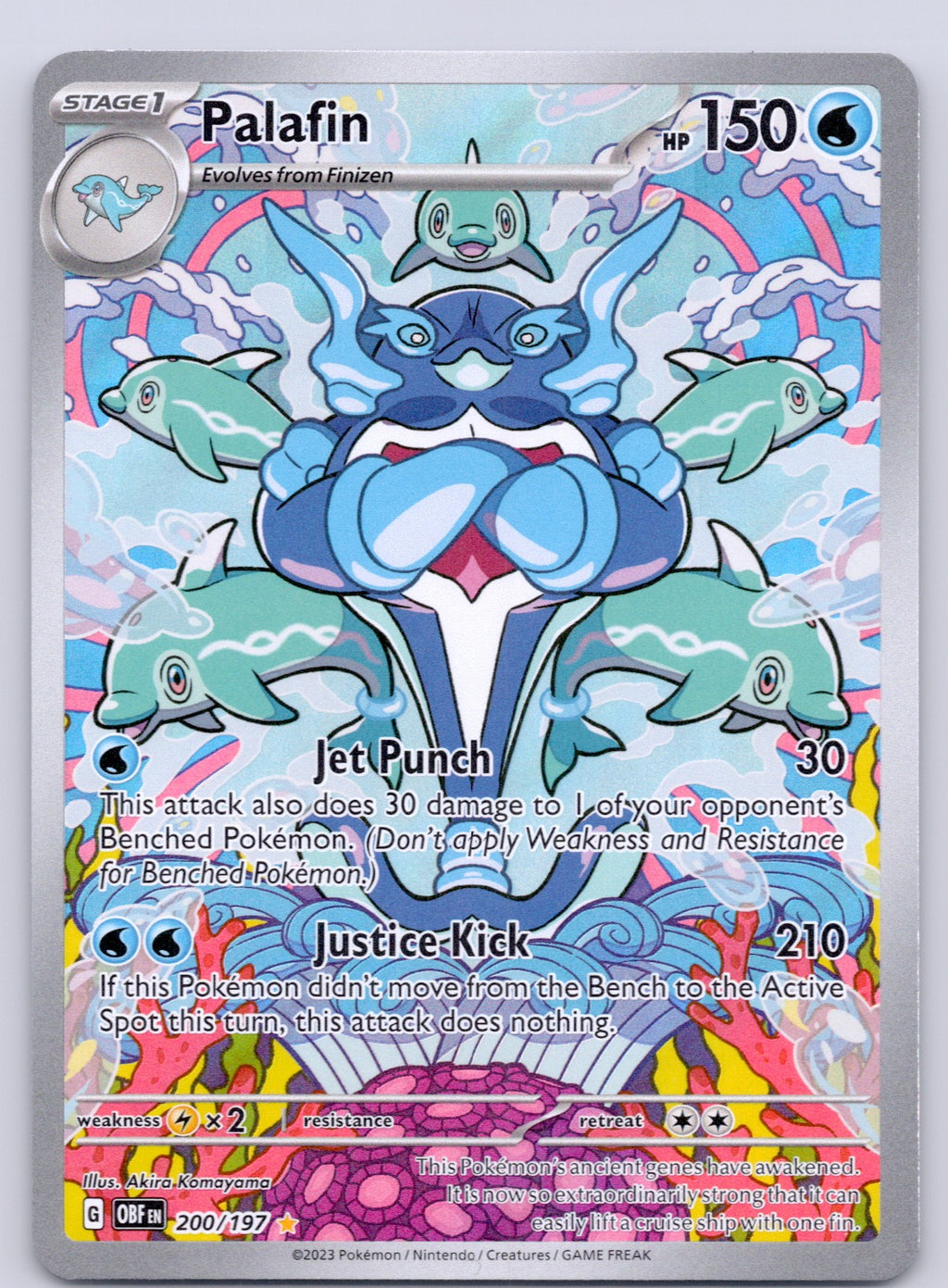 Palafin 200/197/OBF Illustration Rare NM - SV03: Obsidian Flames