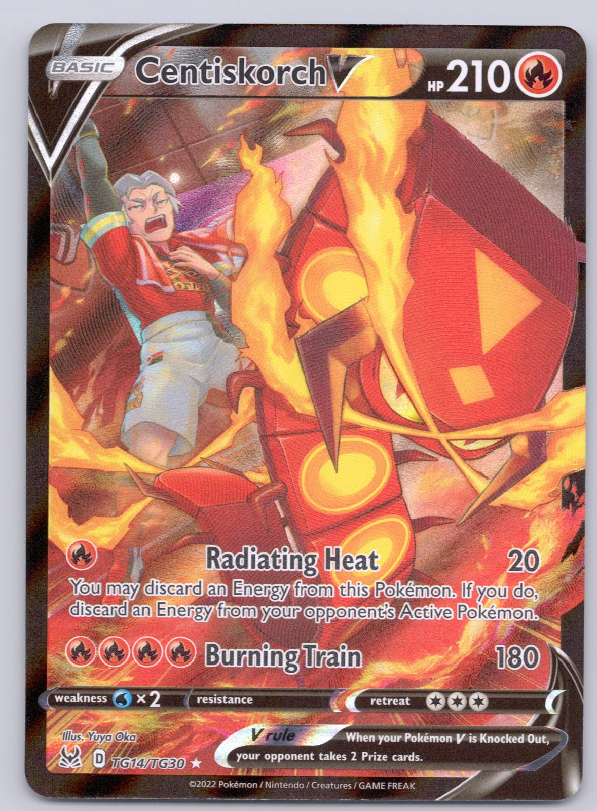 Centiskorch V TG14/TG30/SWSH11: TG Ultra Rare NM - SWSH11: Lost Origin Trainer Gallery