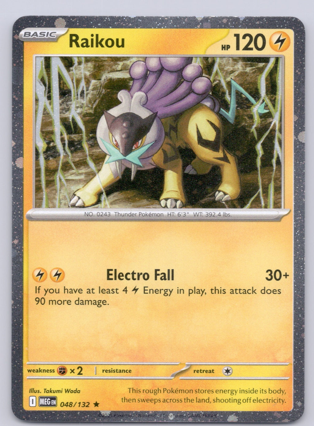 Raikou - (Cosmos Holo) 048/132/MCAP Promo NM - Miscellaneous Cards & Products