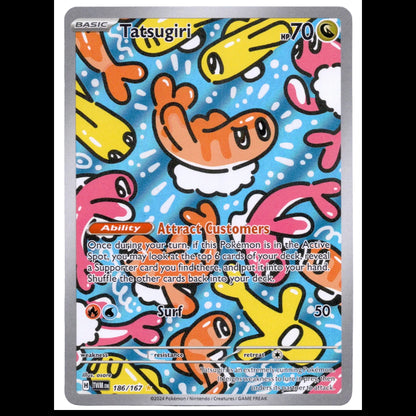 Tatsugiri 186/167/TWM Illustration Rare NM - SV06: Twilight Masquerade – Pokémon TCG card