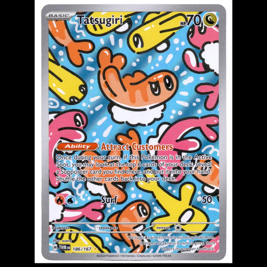 Tatsugiri 186/167/TWM Illustration Rare NM - SV06: Twilight Masquerade – Pokémon TCG card