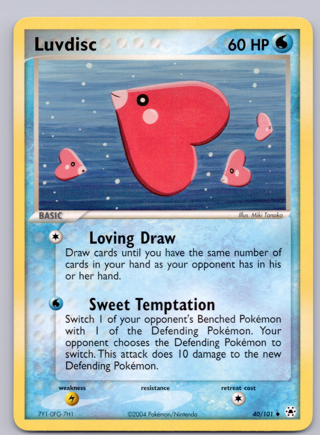 Luvdisc 40/101/HL Uncommon NM - EX Hidden Legends
