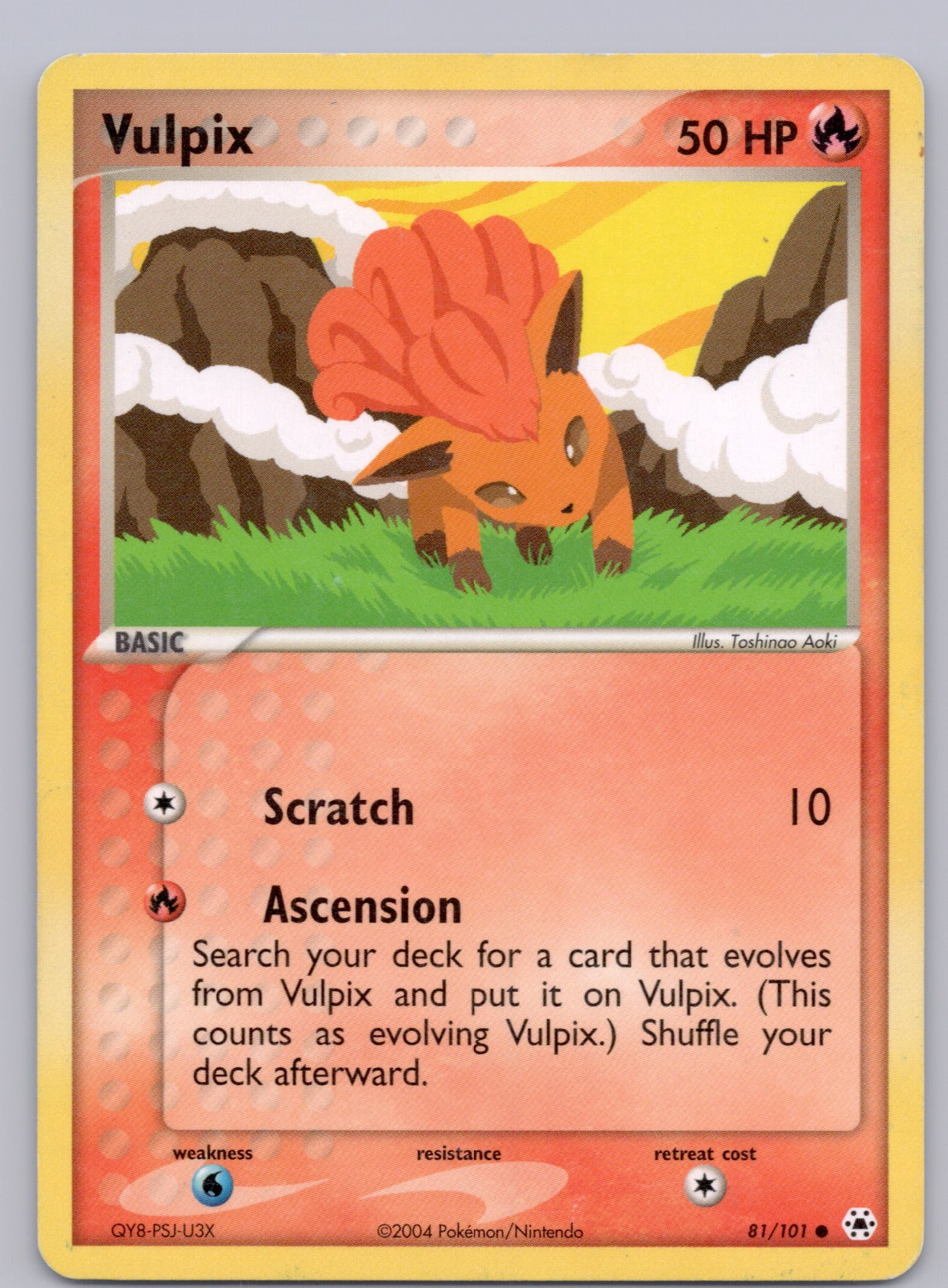 Vulpix 81/101/HL Common NM - EX Hidden Legends