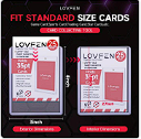 LOVFEN hard top loaders and penny sleeves sized for standard trading cards