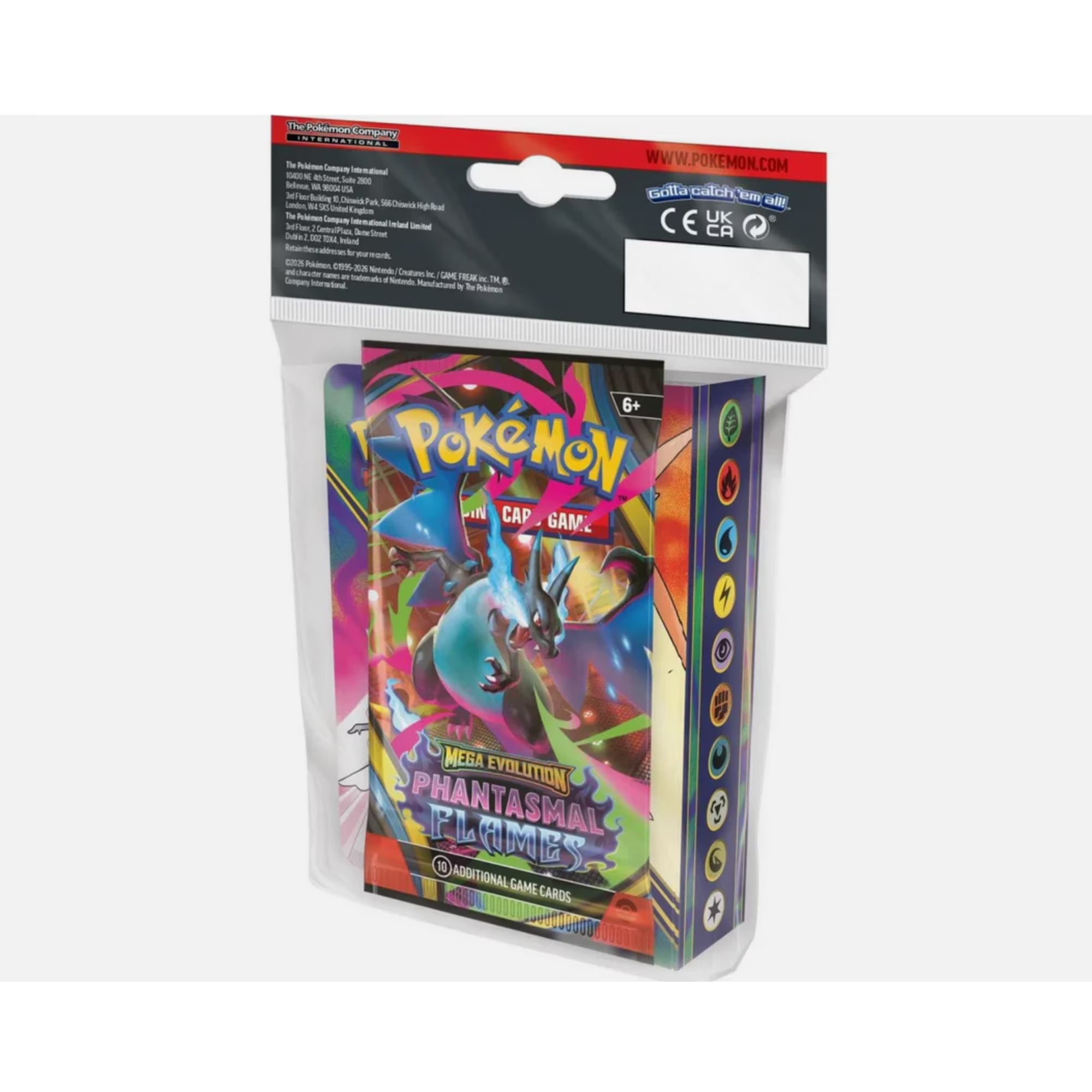 Pokémon TCG: Mega Evolution—Phantasmal Flames Mini Portfolio with Booster Pack – Factory Sealed
