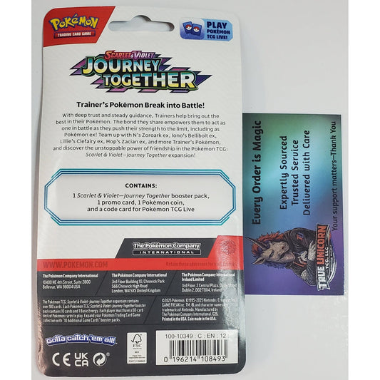 Journey Together Checklane Blister – Alolan Exeggutor – Factory Sealed – Back – Pokémon TCG